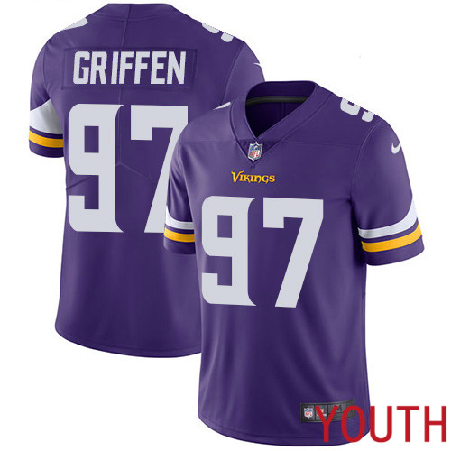 Minnesota Vikings #97 Limited Everson Griffen Purple Nike NFL Home Youth Jersey Vapor Untouchable